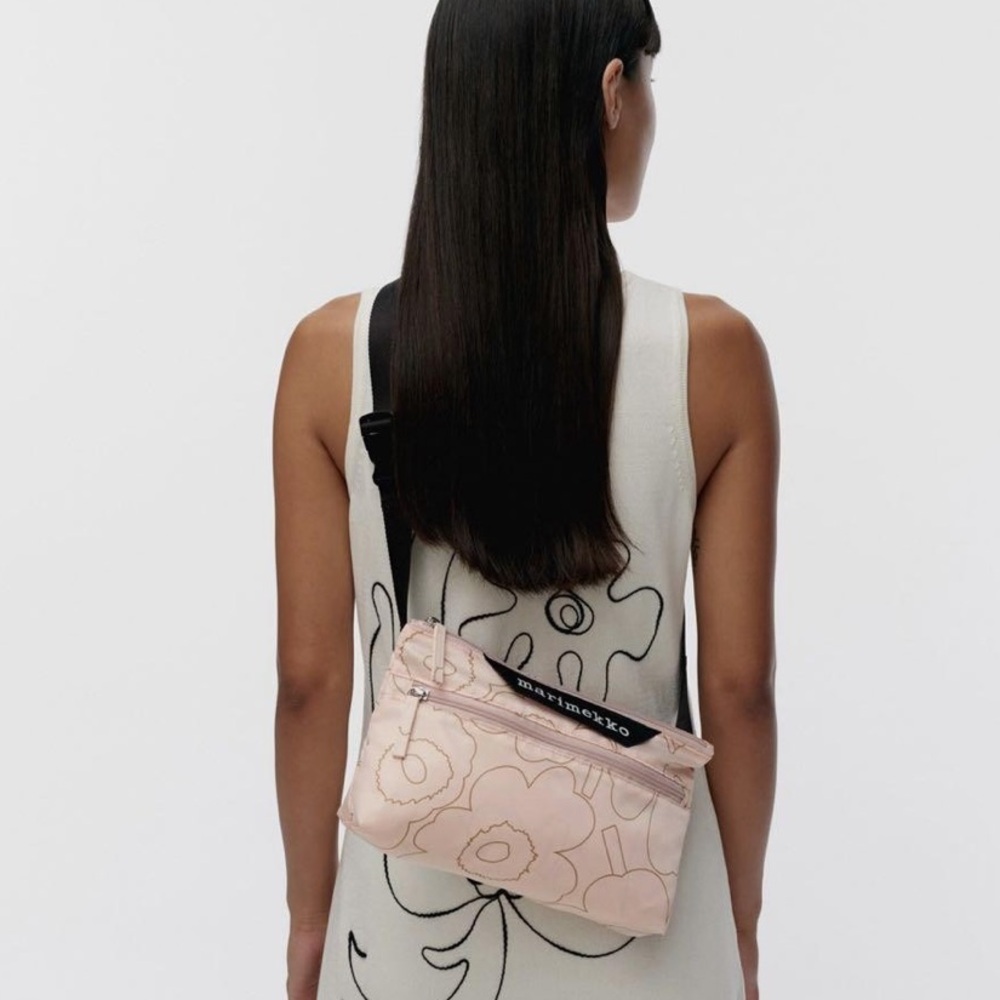 Marimekko Neat Crossbody Unikko Small - Pink